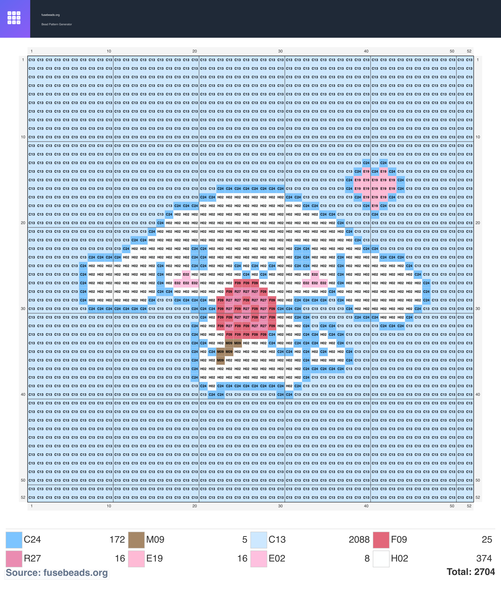 Cinnamoroll perler beads pattern