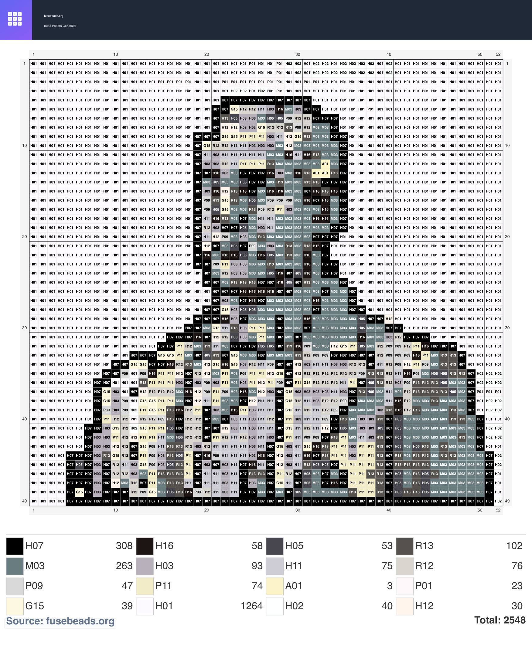 Kawaii #600 perler beads pattern