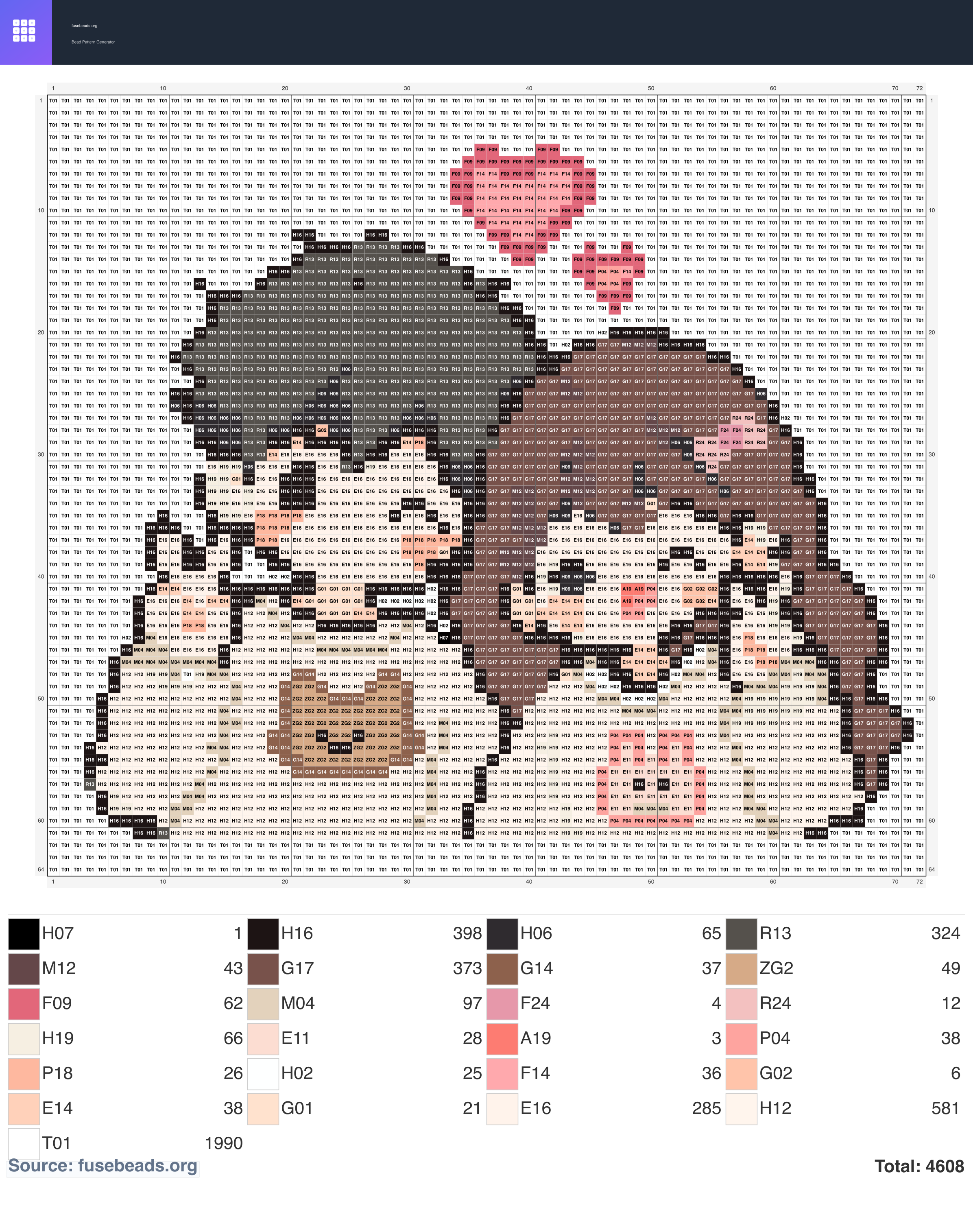 Couple Photo perler beads pattern