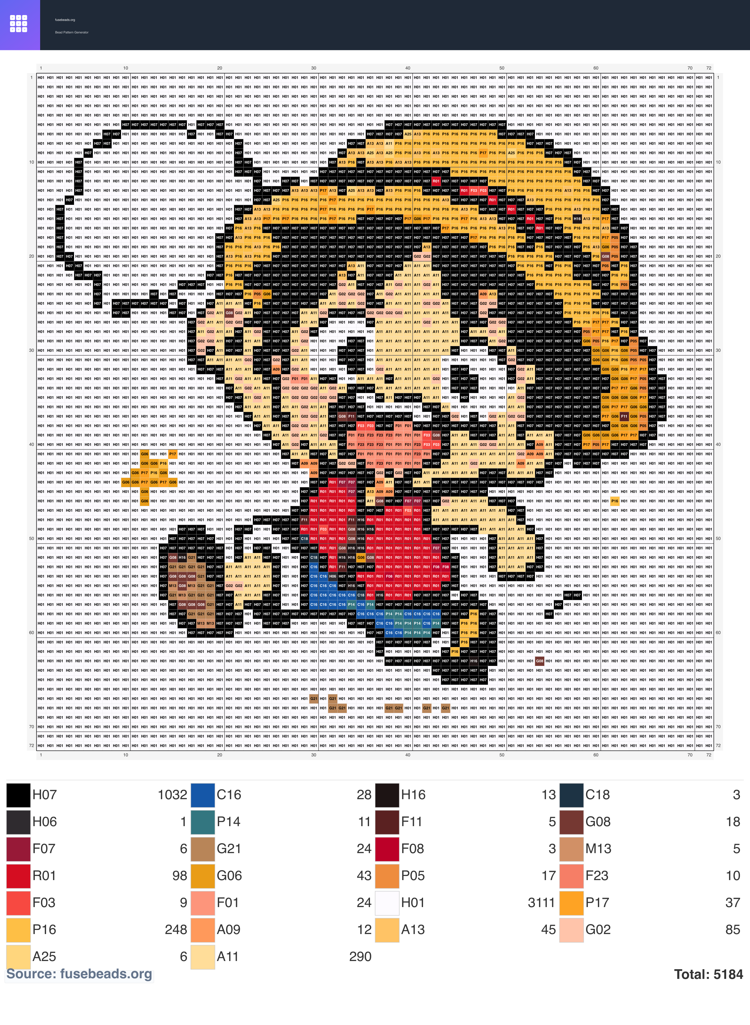 Kawaii #627 perler beads pattern