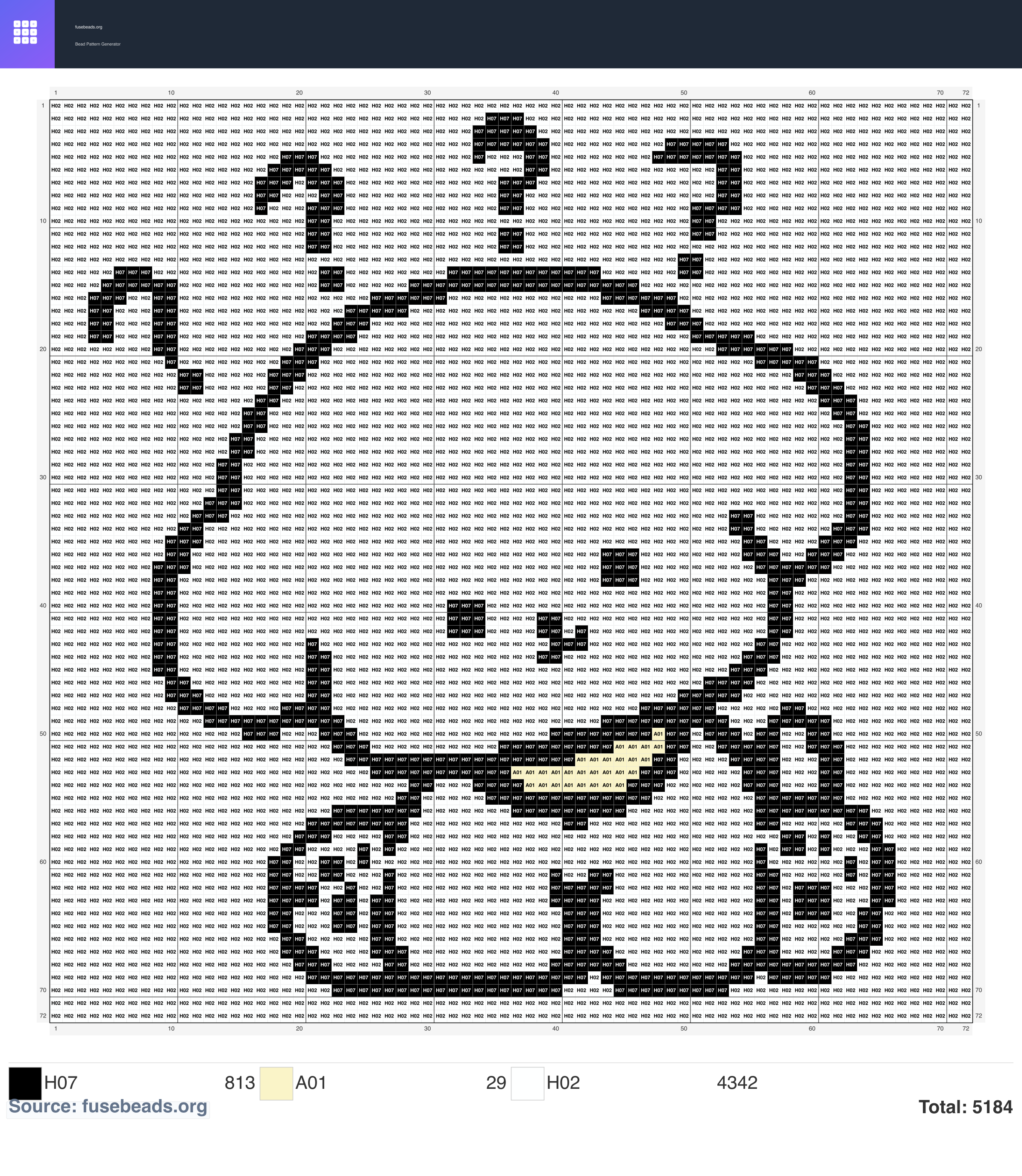 Puppy perler beads pattern