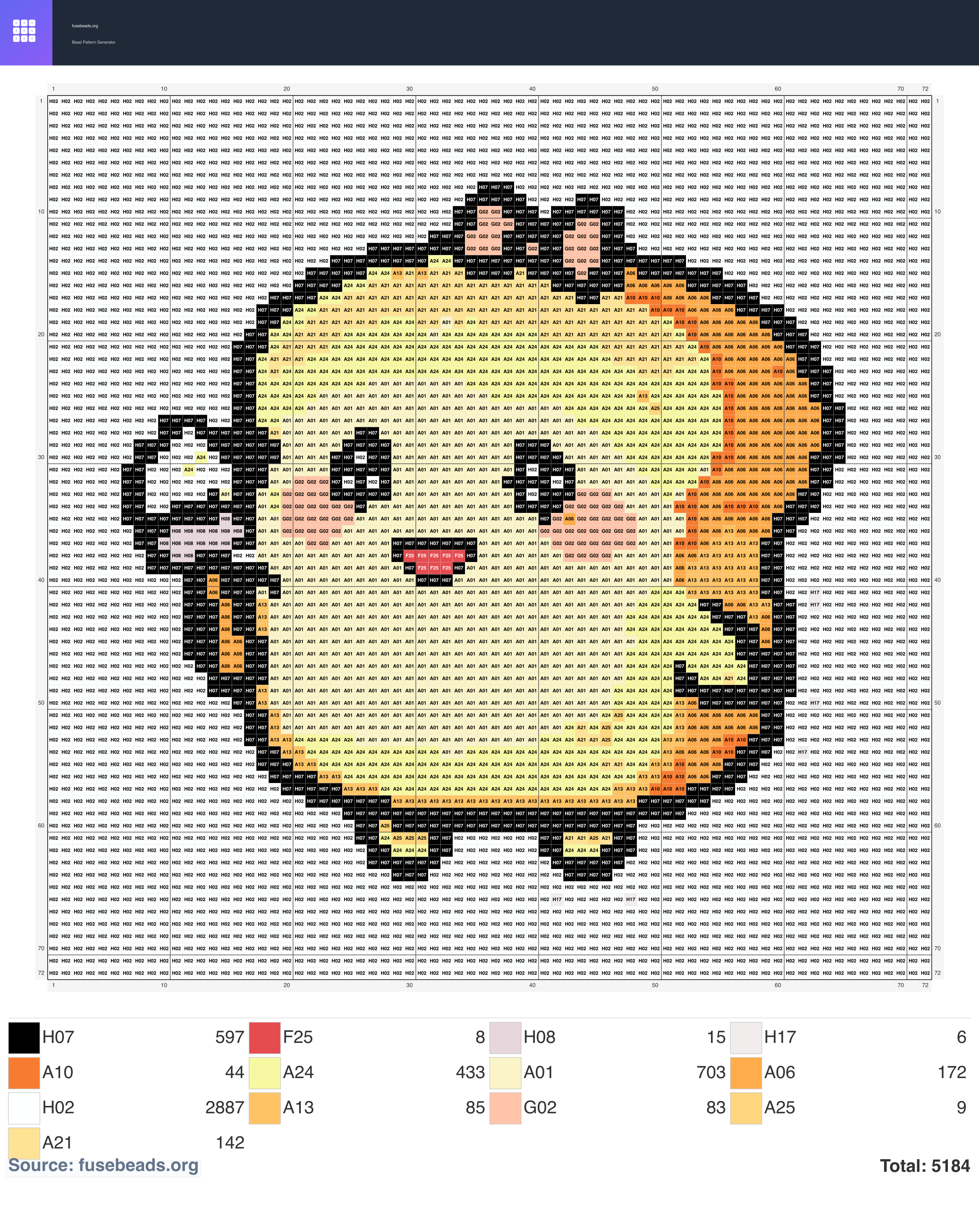 Kawaii #782 perler beads pattern