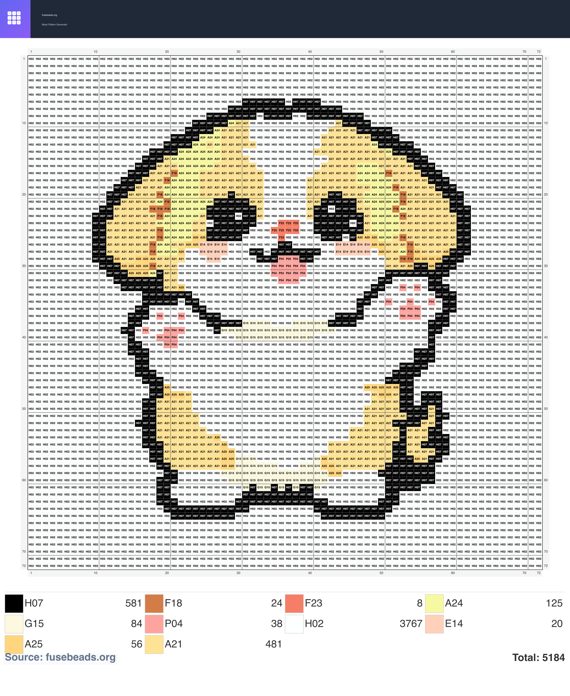 Puppy perler beads pattern
