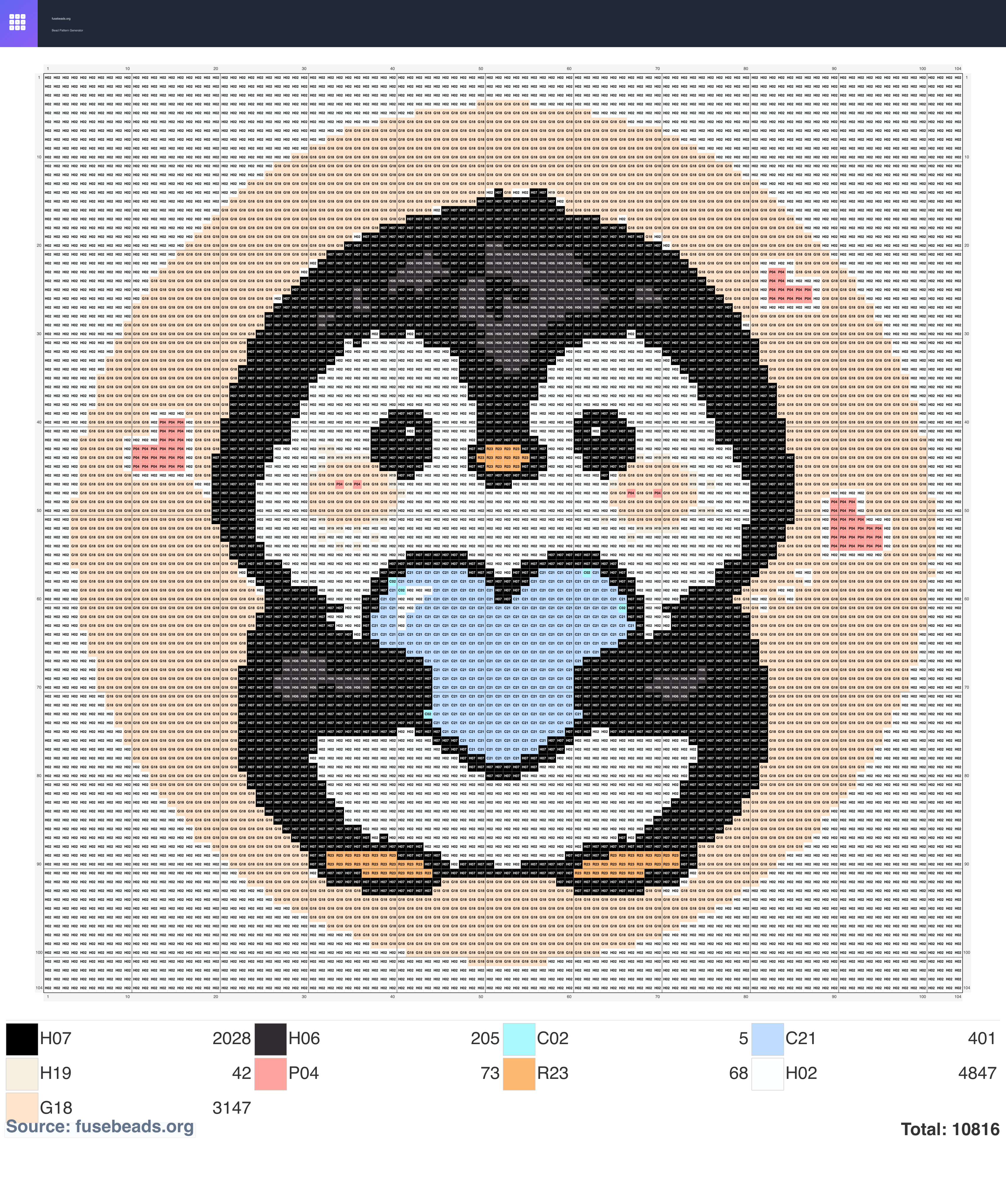 Adorable Penguin perler beads pattern