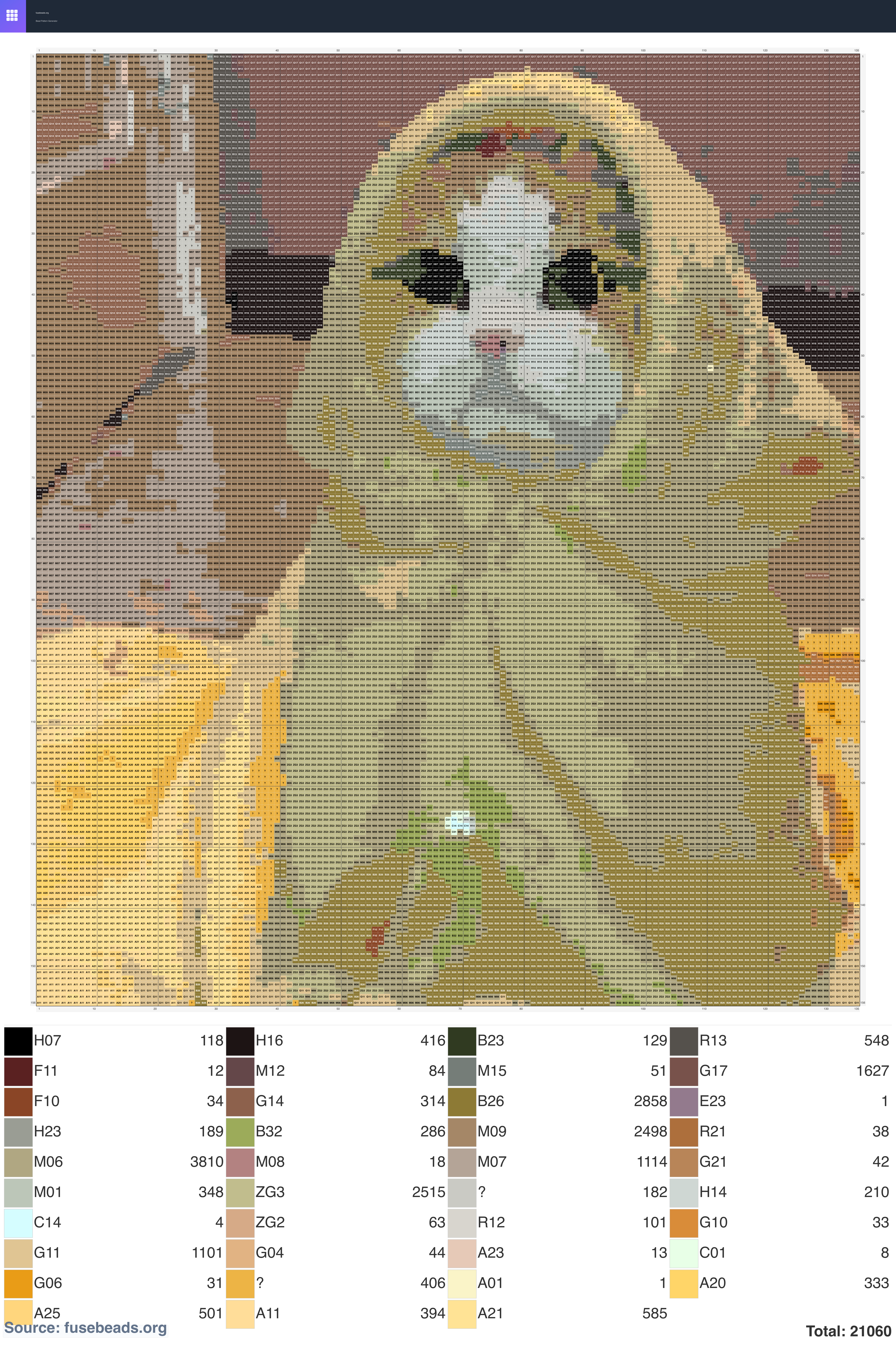 Kitten perler beads pattern