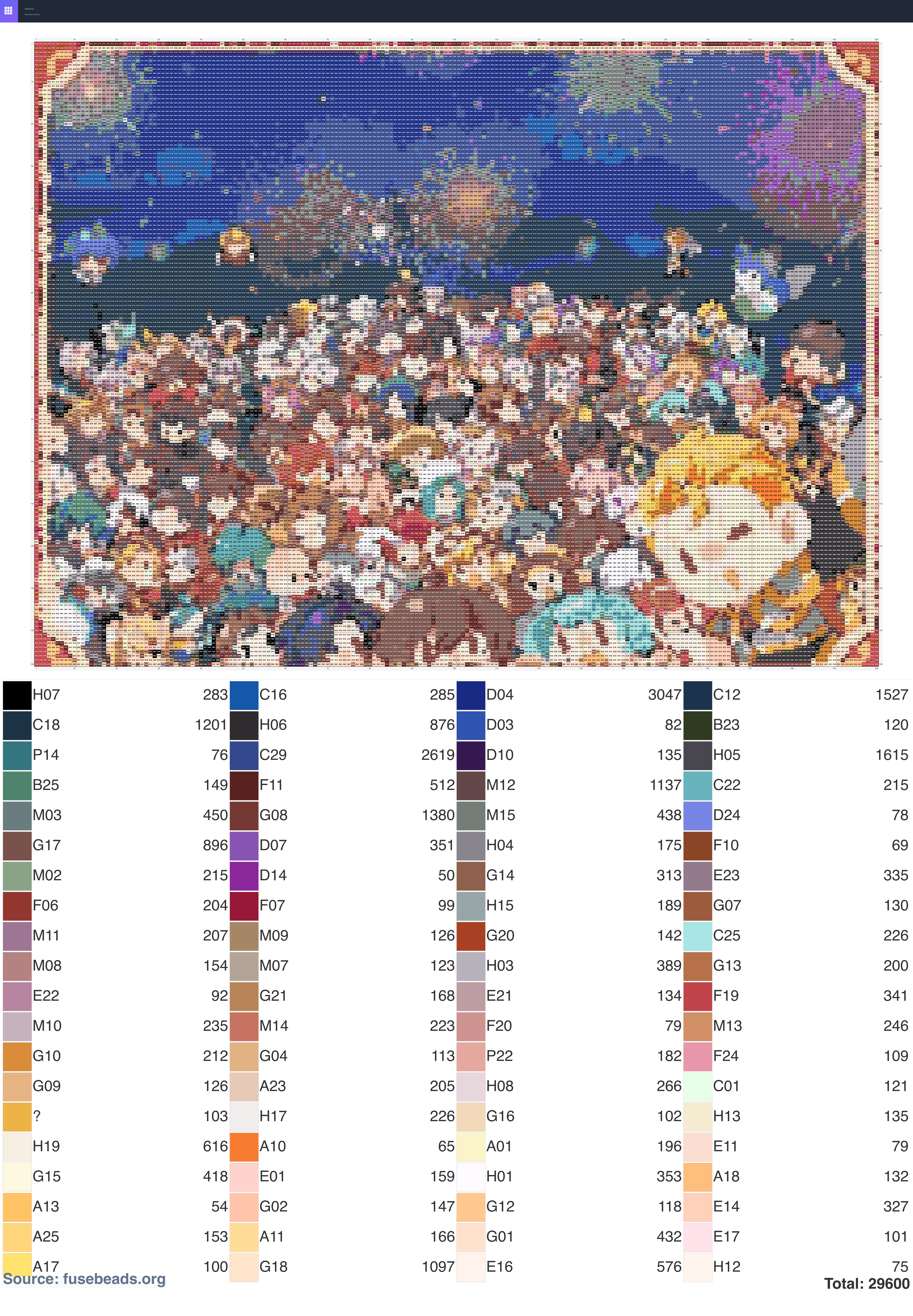 Kawaii #1225 perler beads pattern
