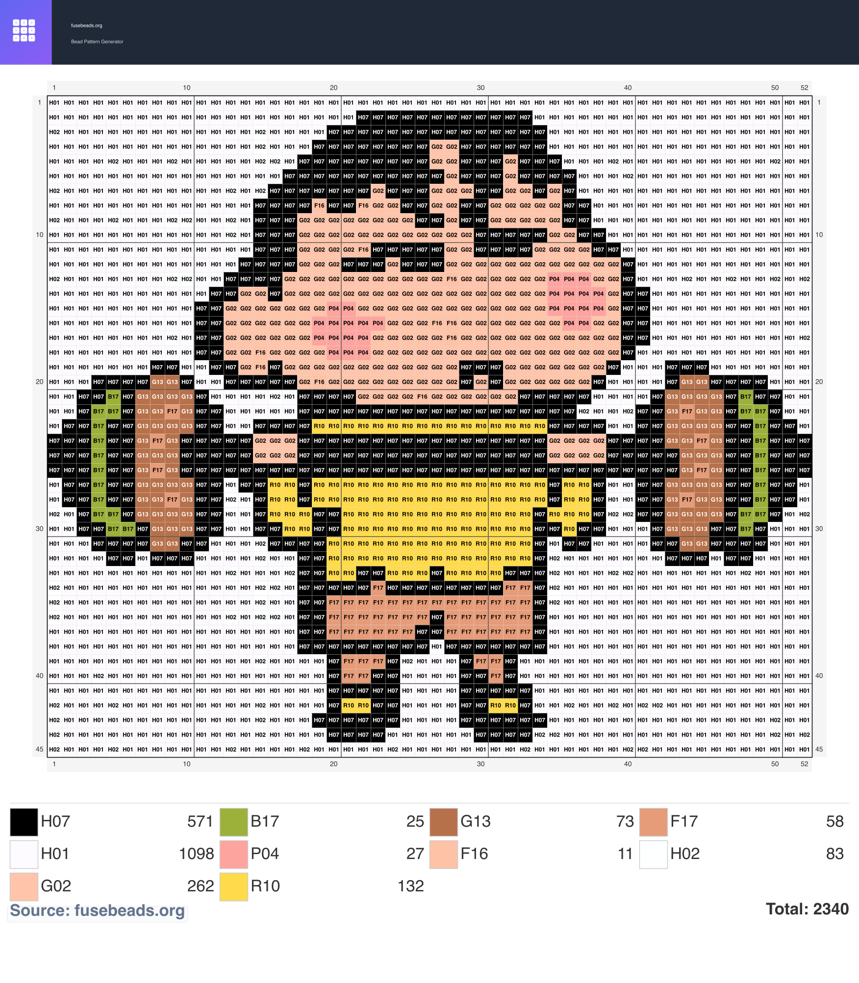 Crayon Shin-chan perler beads pattern