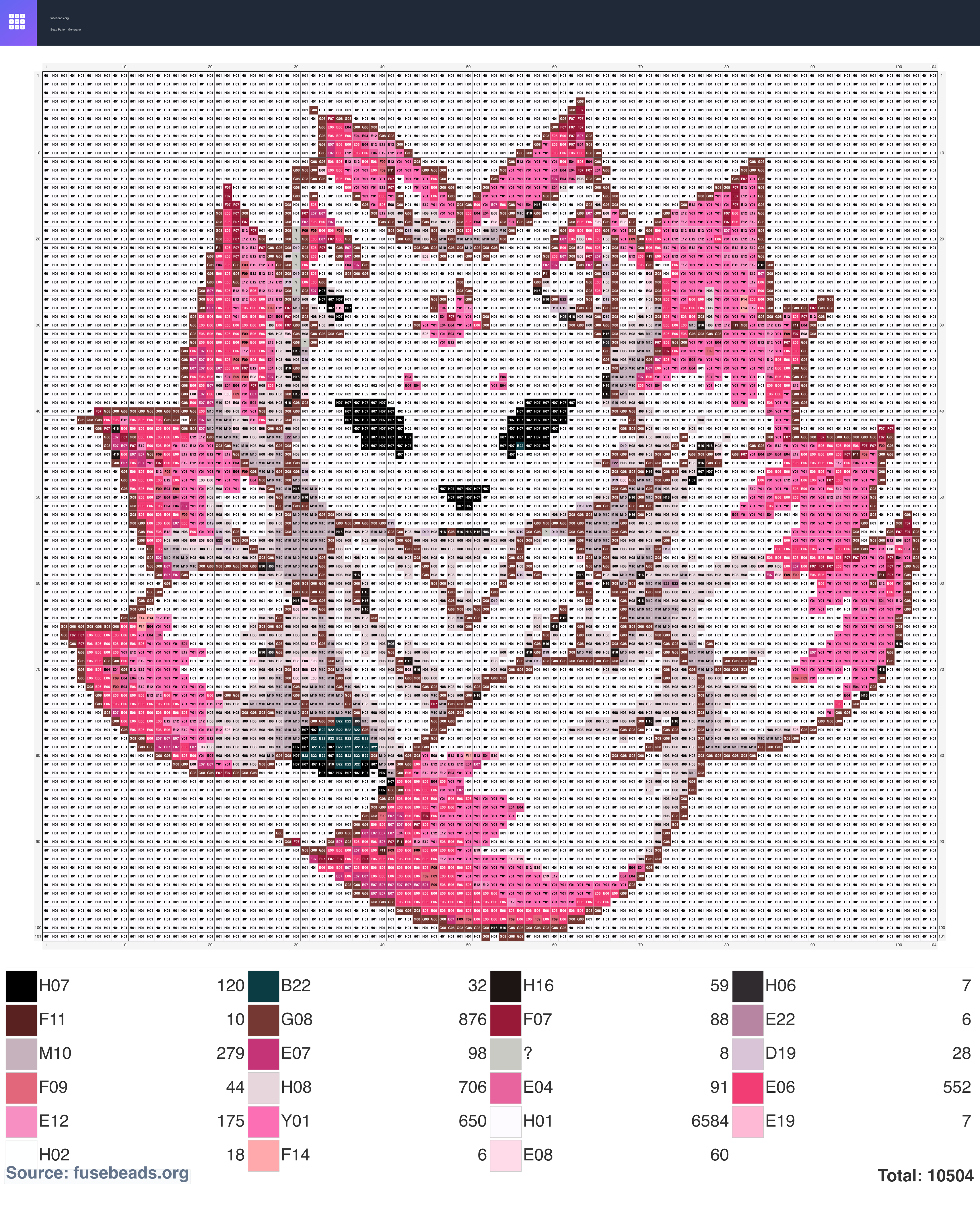 Kawaii #1270 perler beads pattern