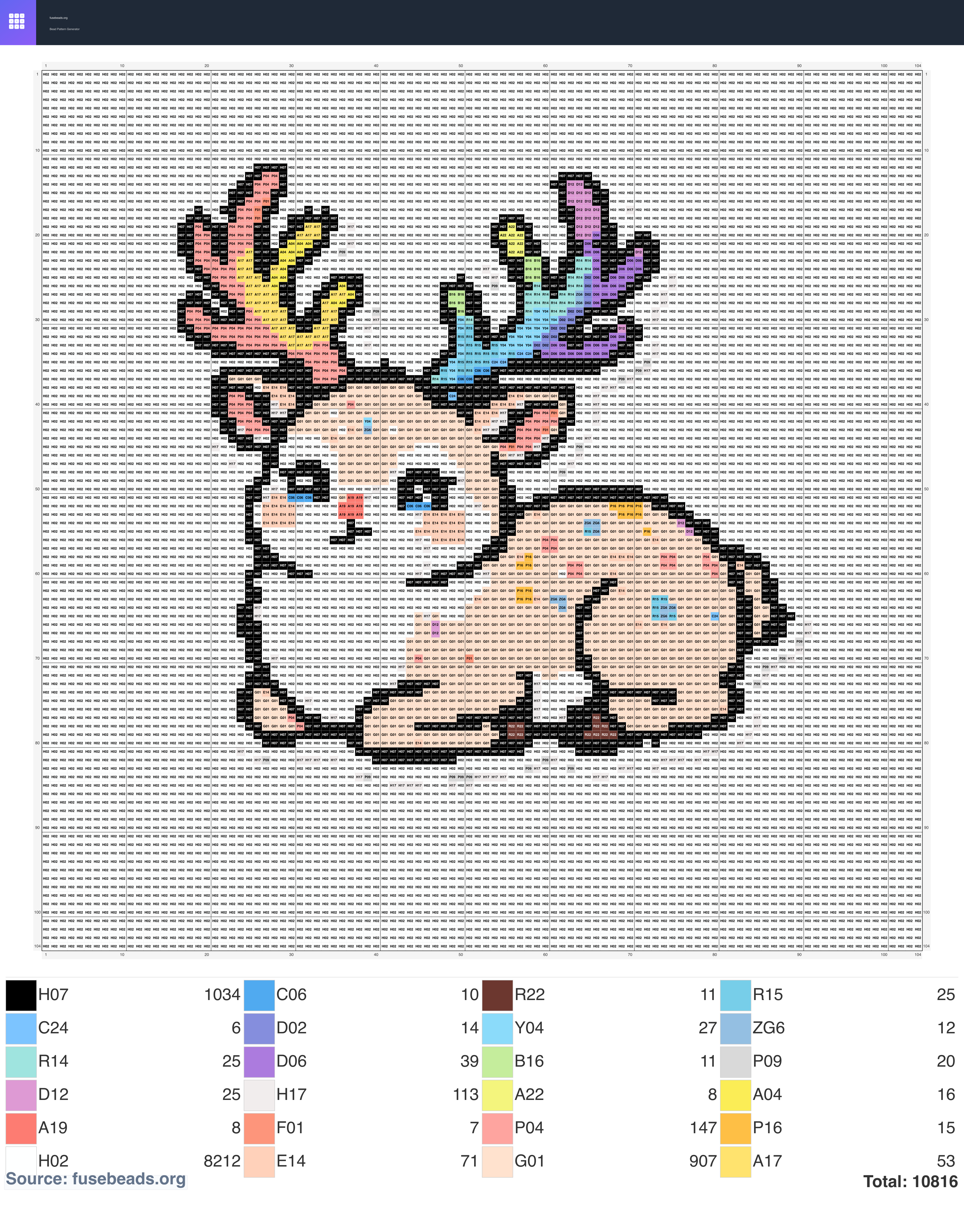 Kawaii #1348 perler beads pattern