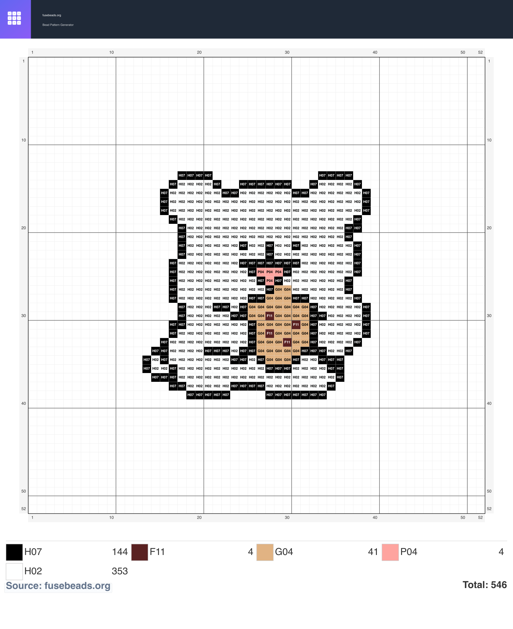 Xiaobai perler beads pattern