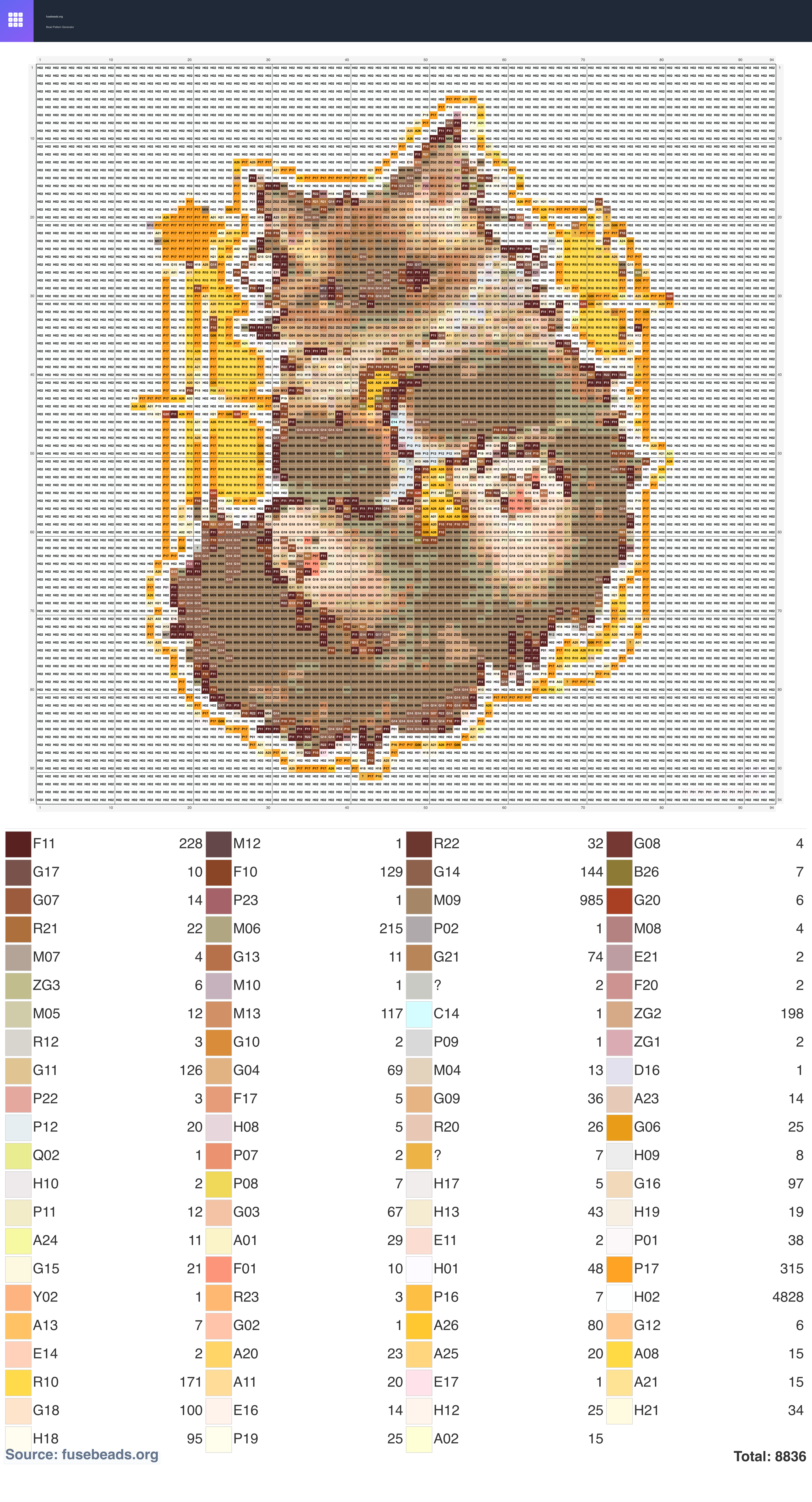 Kitten perler beads pattern