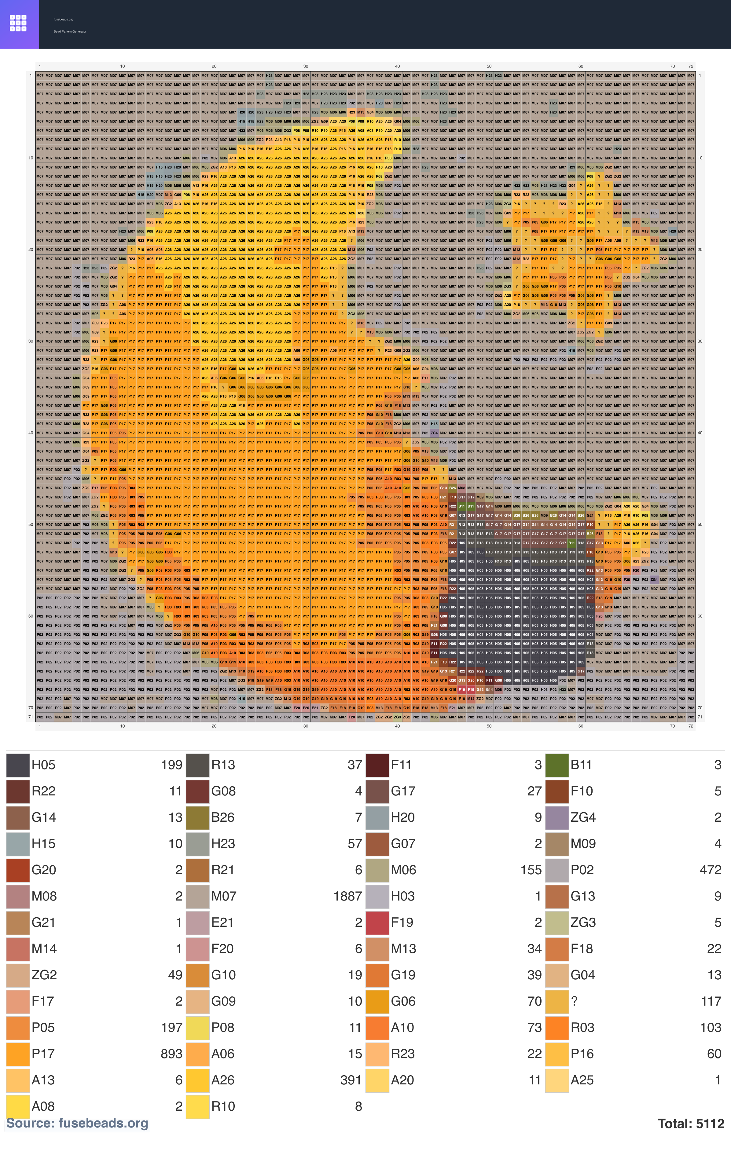 Kawaii #1426 perler beads pattern