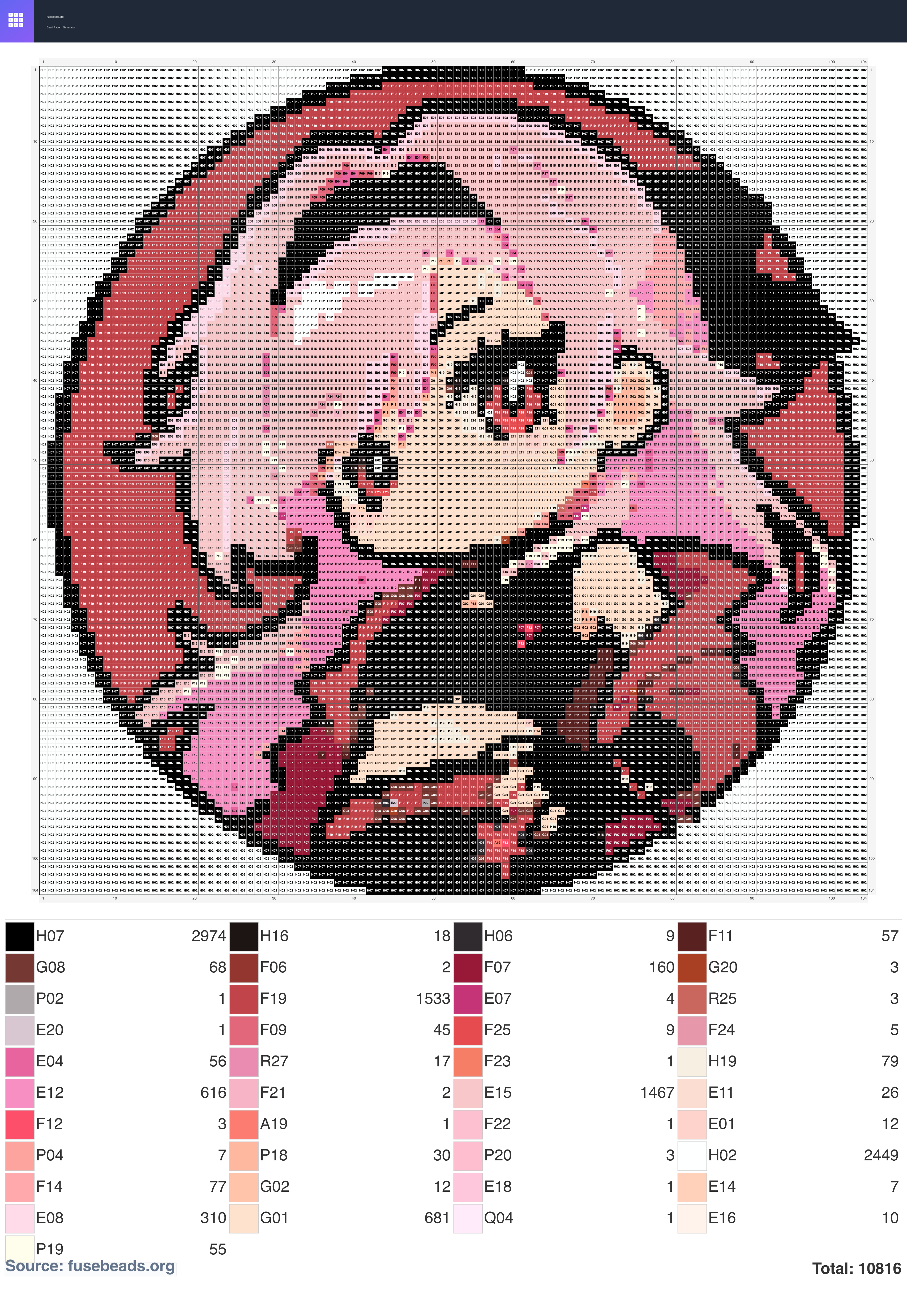 Kawaii #1455 perler beads pattern