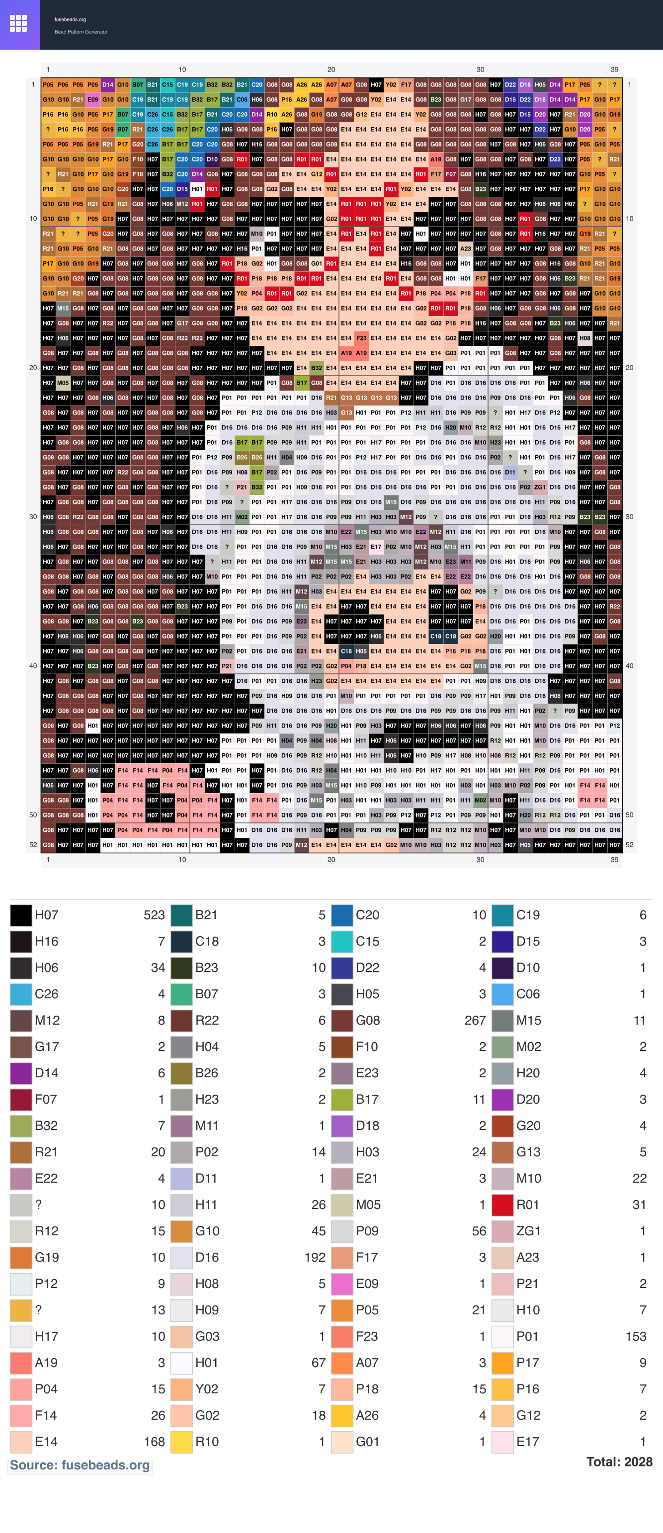 Kawaii #635 perler beads pattern