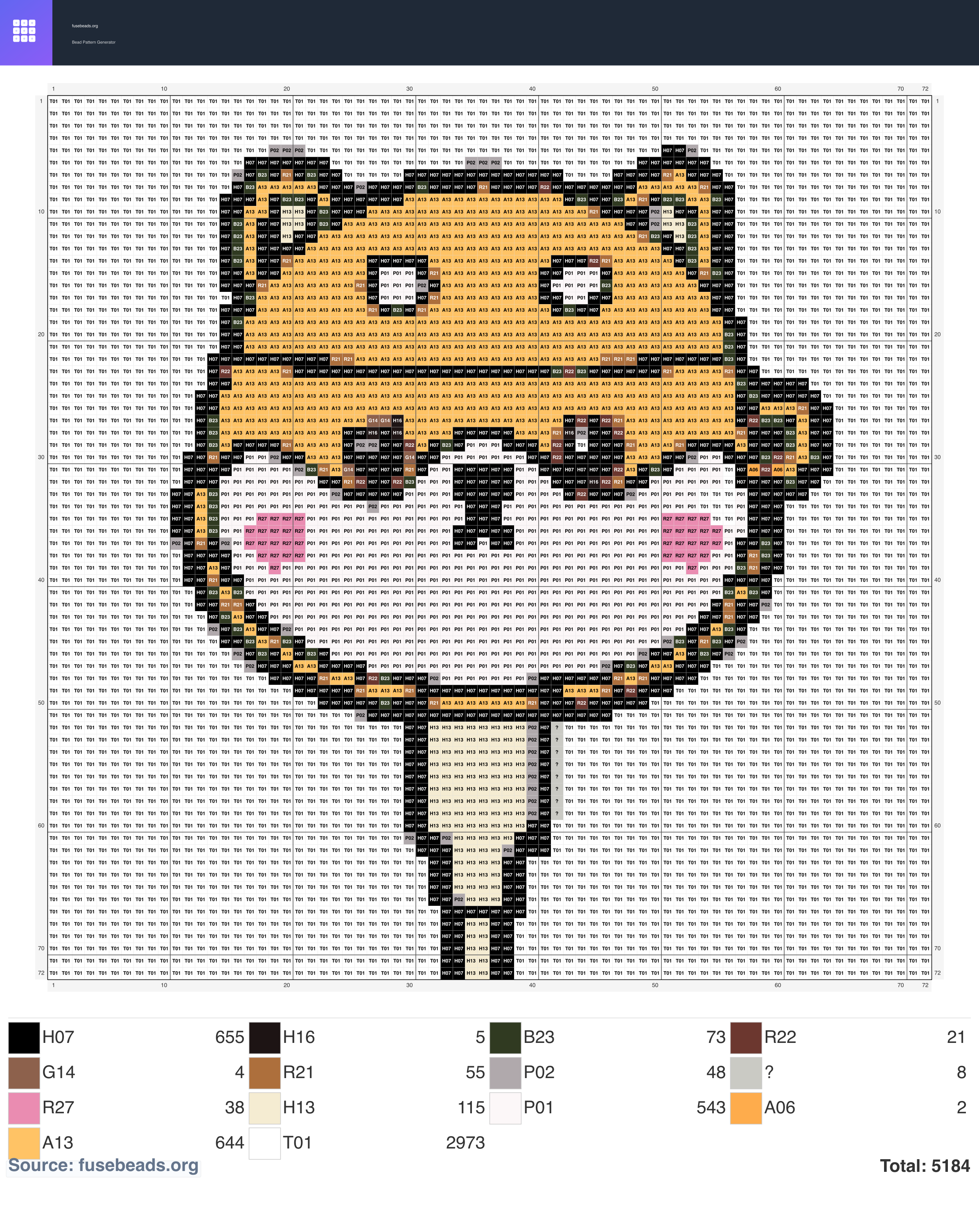 Kawaii #791 perler beads pattern