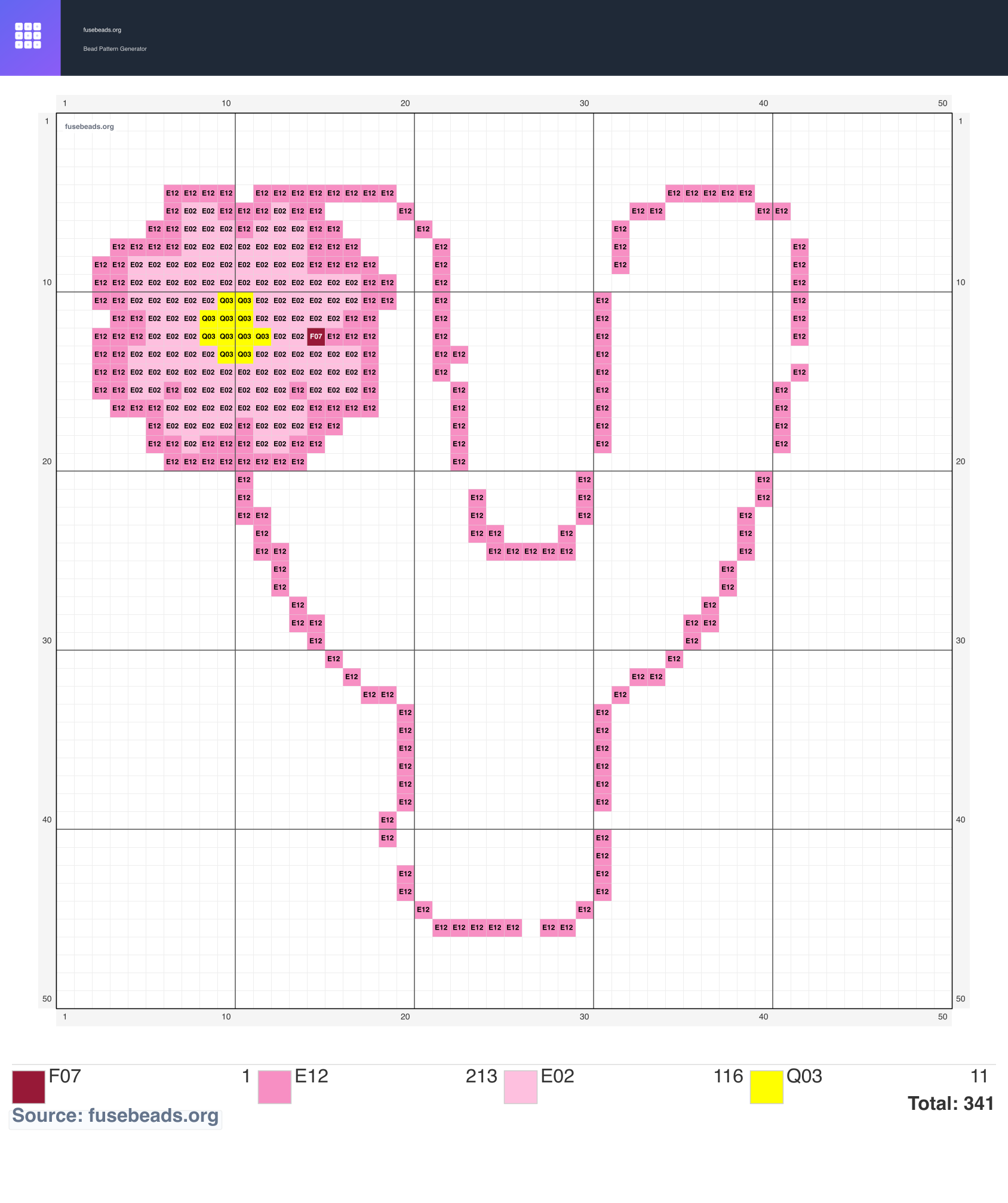 Y perler beads pattern